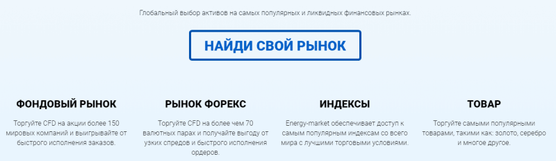 Обзор условий Energy-markets: анализ деятельности и отзывы