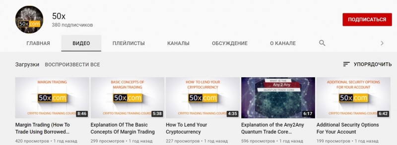 50x.com: отзывы клиентов и особенности торговли на криптовалютной бирже