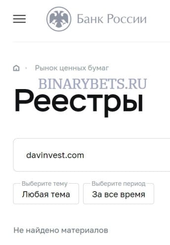 DAV Invest – ЛОХОТРОН. Реальные отзывы. Проверка