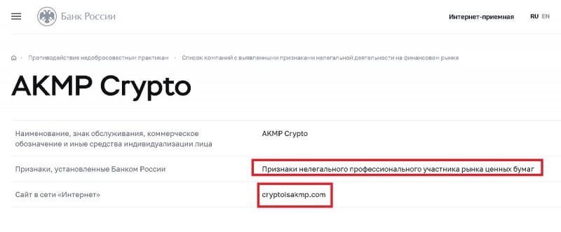 Как вернуть деньги от брокера AKMP Crypto (АКМП Крипто)? Обзор компании, отзывы бывших клиентов