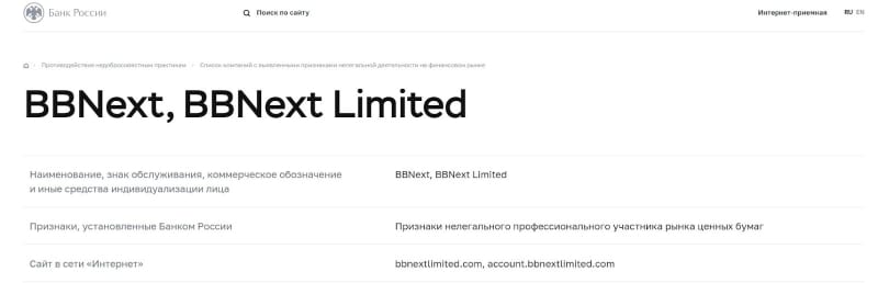 BBNext: отзывы, условия торговли и проверка фактов