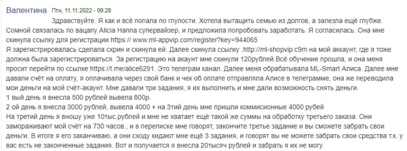 Отзывы о ml-appvip.com — развод? - Seoseed.ru