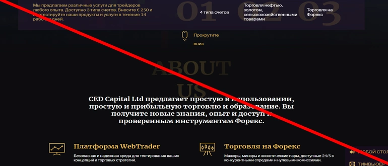 Cedcapitalltd com отзывы о проекте