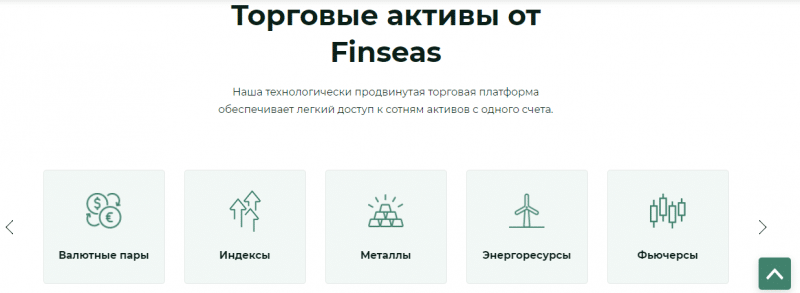 Обзор CFD-брокера Finseas: торговые возможности, отзывы