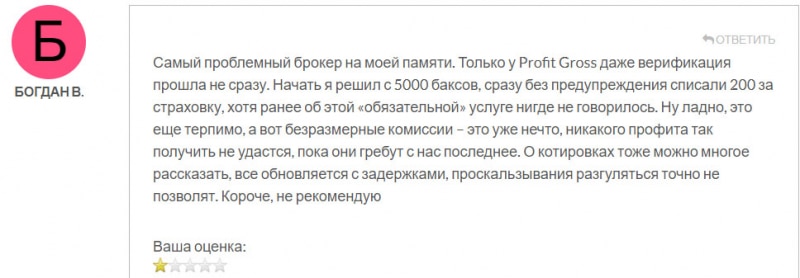 Отзывы о Profit Gross — можно квалифицировать как очередной лохотрон. Не стоит сотрудничать с разводом? Отзывы.