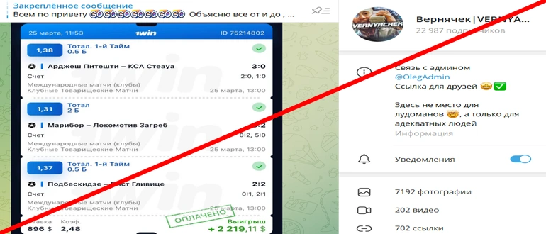 Вернячек vernyachek отзывы телеграмм канал