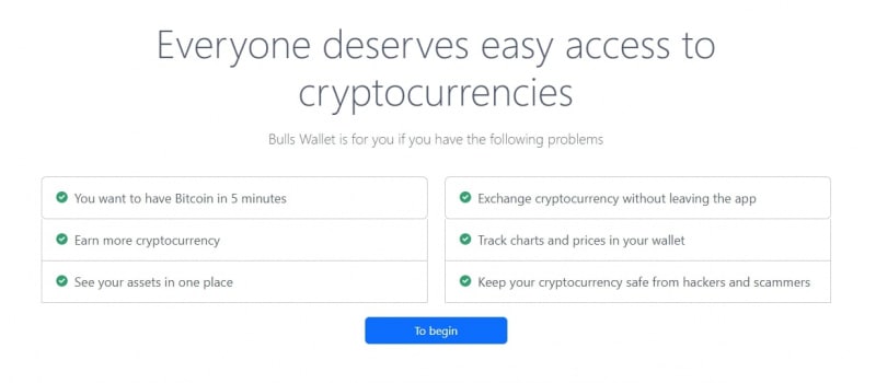 Криптокошелек Bulls Wallet (Буллс Валлет, bulls-wallet.io)