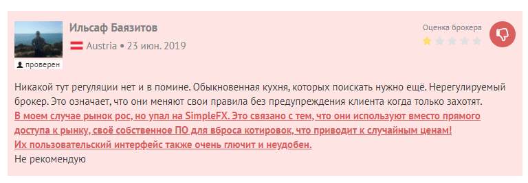 Обзор CFD-брокера SimpleFX: что представляет собой торговая платформа и какие отзывы пользователей о ней