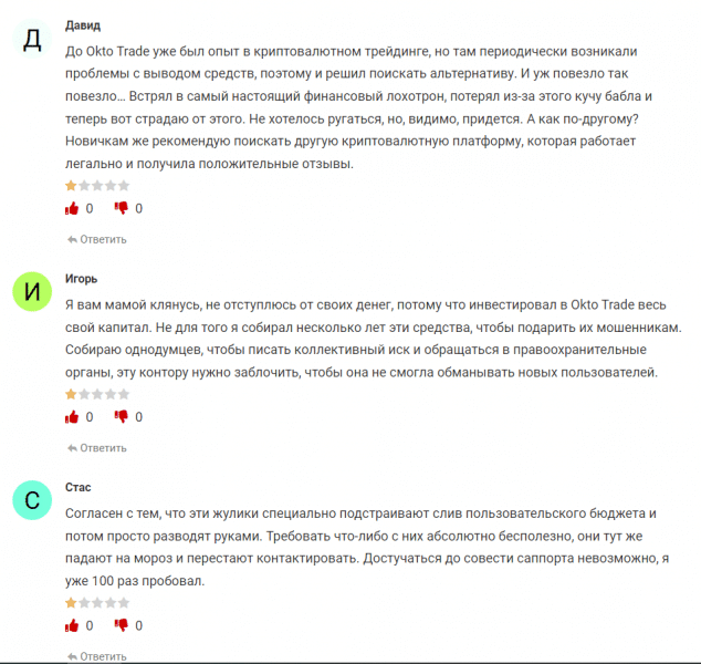 Брокер Okto Trade (oktotrade.org), отзывы трейдеров о компании 2023. Как вывести деньги на карту?