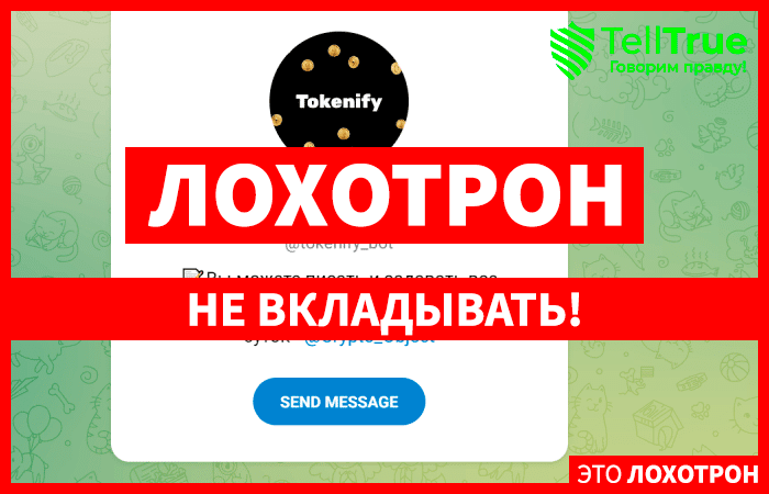 Tokenify — очередной опасный для сотрудничества телеграмм-канал? Сами решайте — опасно или нет. Обзор.