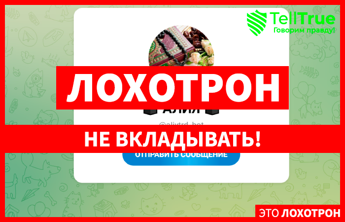 Алия — что за опасный телеграмм-канал? Можно ли доверять или это лохотрон? Мнение.