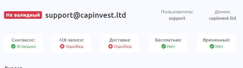 Capinvest LTD: сотрудничать или держаться подальше? Лучше обойти стороной опасный лохотрон и развод. Отзывы.