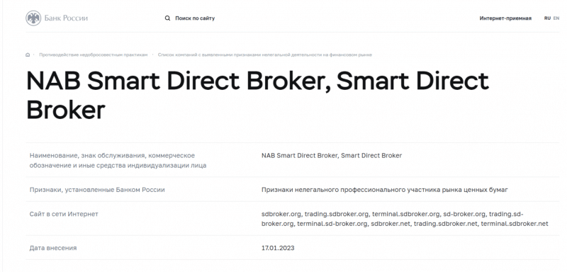 Smart Direct Broker (sdbroker.net) отзывы о брокере в 2023 году. Как вернуть средства со счета?