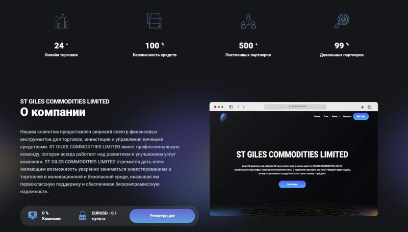 St-giles.limited — отзывы и обзор ST GILES COMMODITIES LIMITED