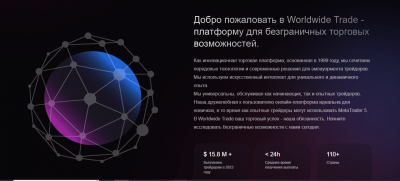 Worldwide Trade — Первоклассный STP брокер. Честный обзор компании