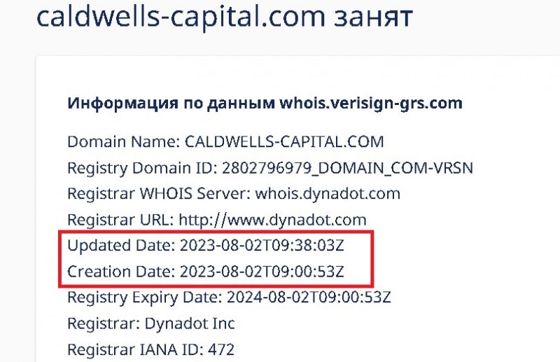 Caldwells-capital: отзыв реального клиента о мошенничестве, обзор проекта. Как вернуть деньги?