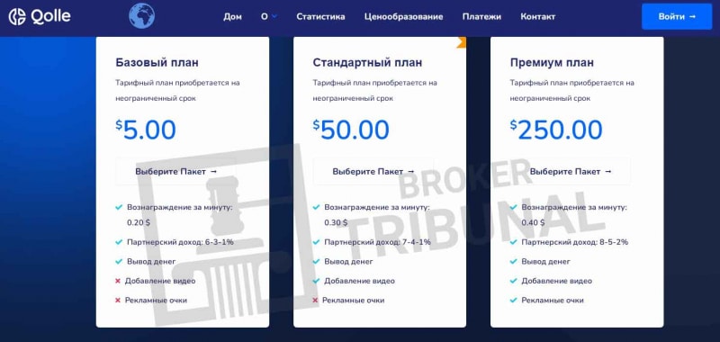 Qolle — потери вместо заработка на просмотре видео