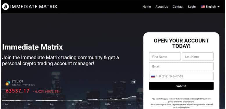 Остерегаемся. Immediate Matrix (immediatematrix.io) — обман и развод пользователей на псевдо брокере. Отзывы трейдеров