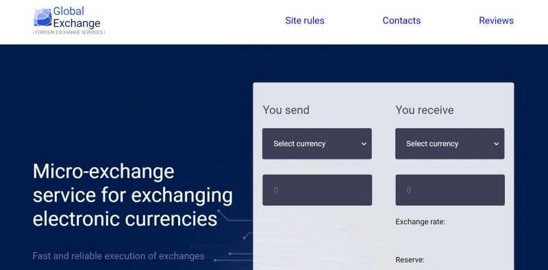Остерегаемся. Global Exchange (global-exchange.online) — фальшивый криптовалютный обменник. Можно ли вернуть финансы. Отзывы
