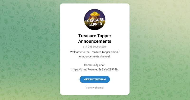 Остерегаемся. Treasure Tapper (t.me/treasuretapperannouncements) — онлайн игра от мошенников. Почему не стоит терять время. Отзывы